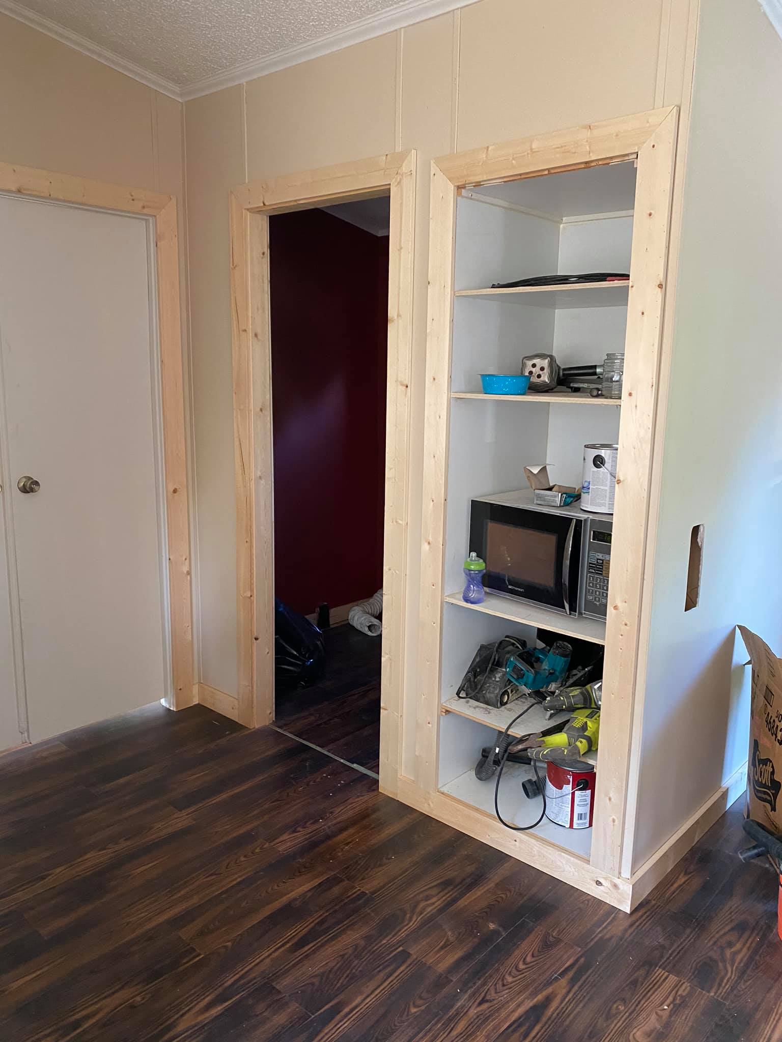 Master carpenter crafting custom cabinetry at MartinBuilt LLC